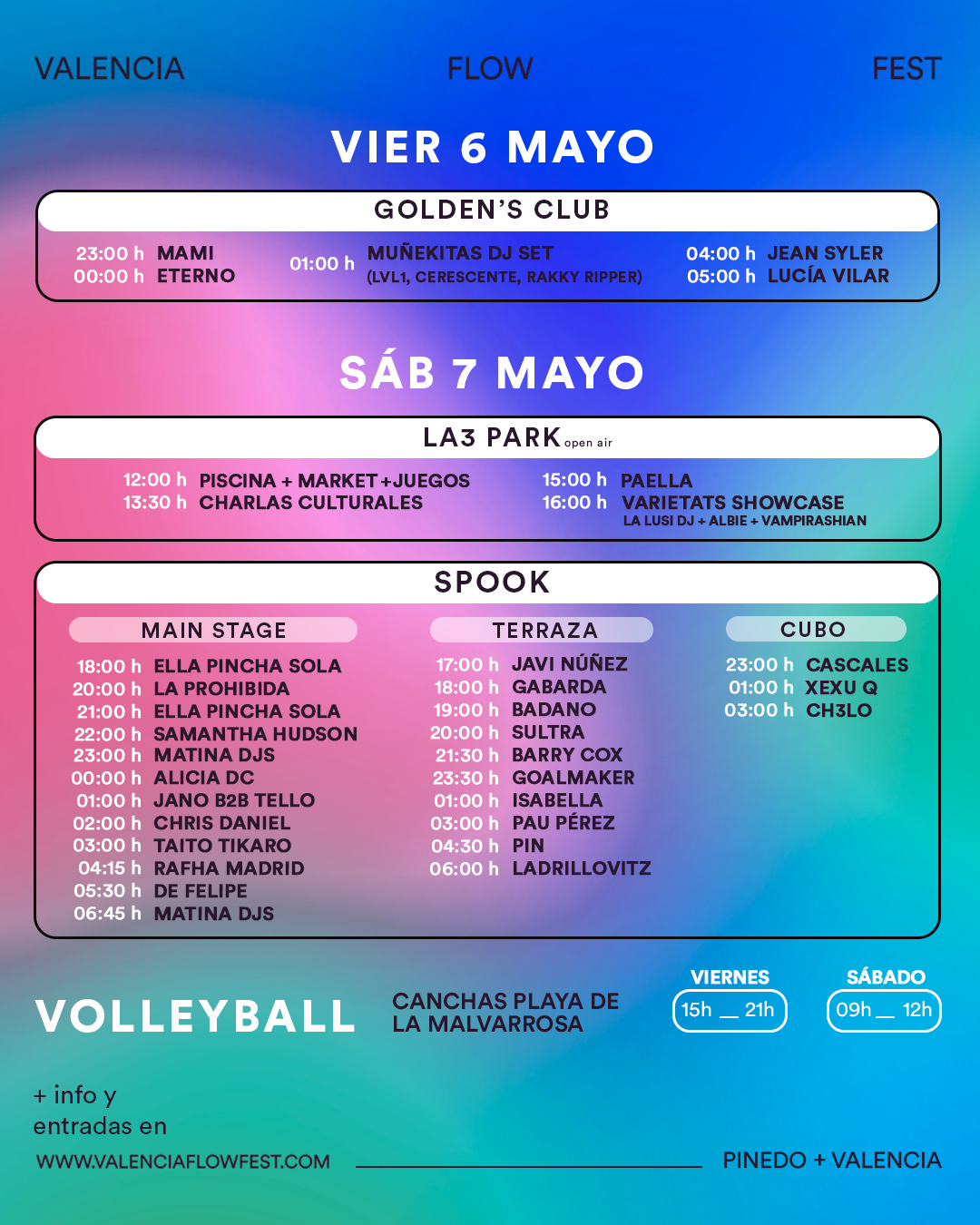 Valencia Flow Fest 2022 Cartel Entradas Horarios Y Hoteles