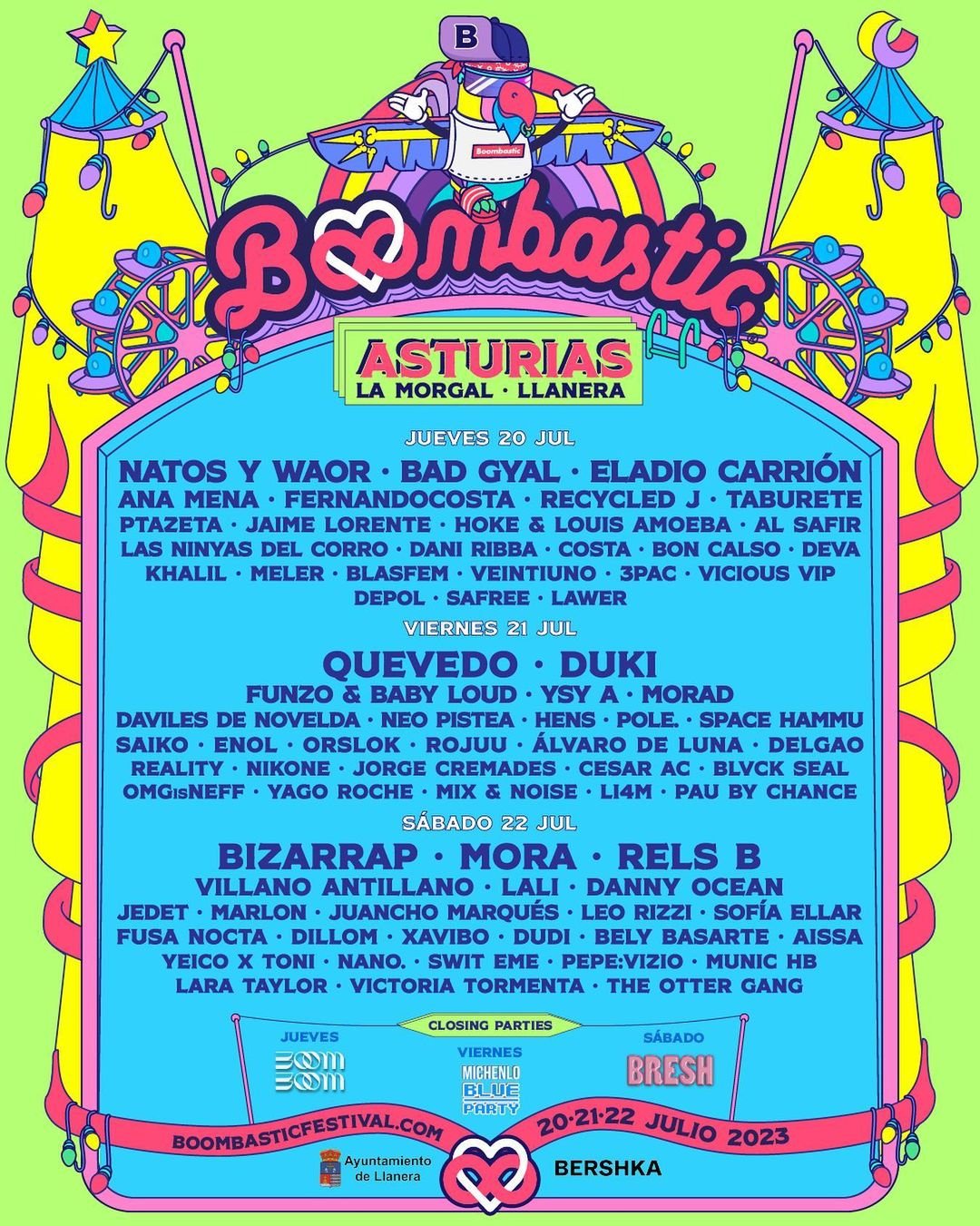 Boombastic Festival Asturias 2023 Cartel, entradas, horarios y hoteles