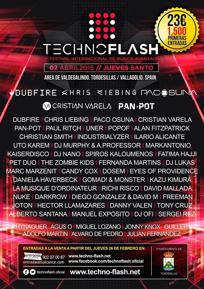 Cartel Techno-Flash 2015