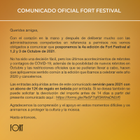 Comunicado Fort Festival 2020