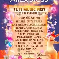 Cartel AliExpress 11.11 Music Fest 2020