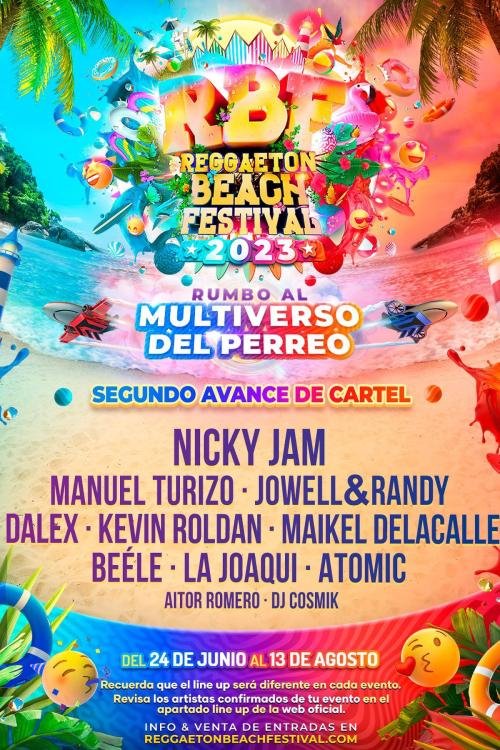 Reggaeton Beach Festival (Mallorca) 2023 Cartel, entradas, horarios y